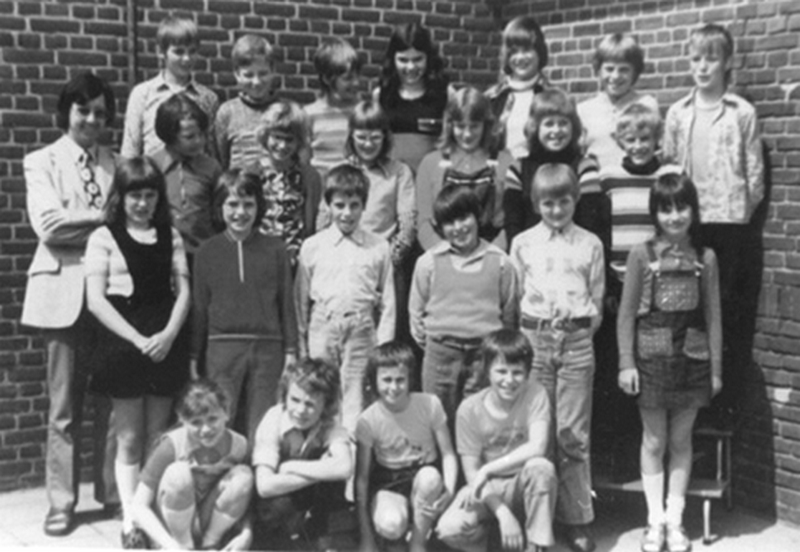 Derde klas van de Oirlose basisschool in 1970