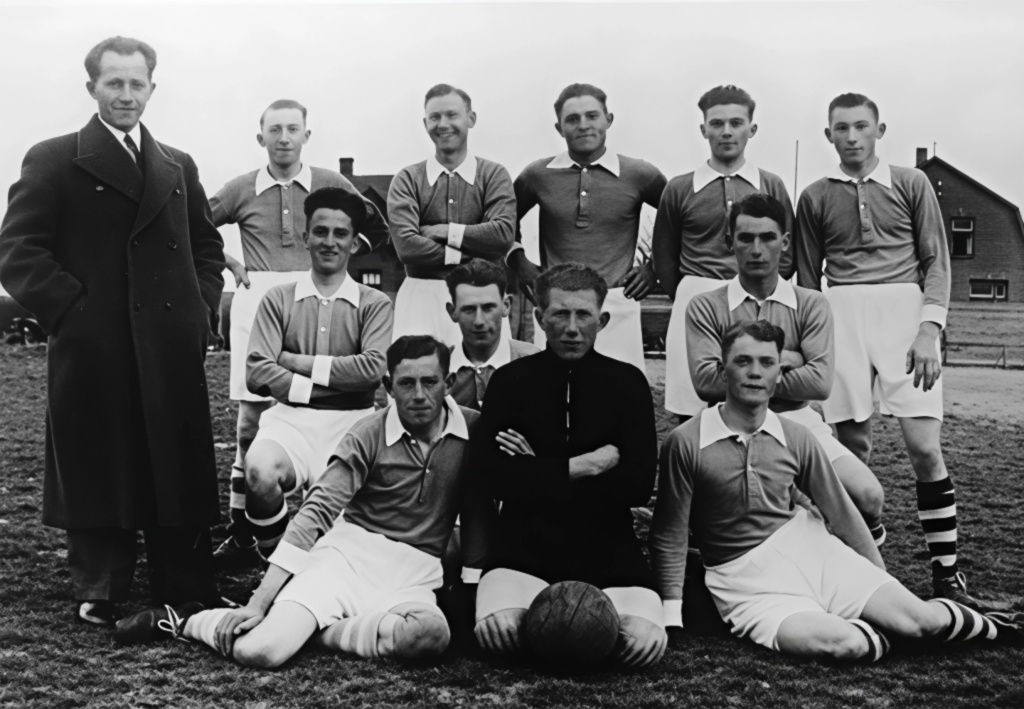 Het voetbalelftal van D.I.S. 1 in 1936